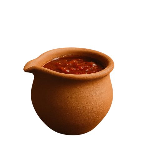 Salsero en barro rojo